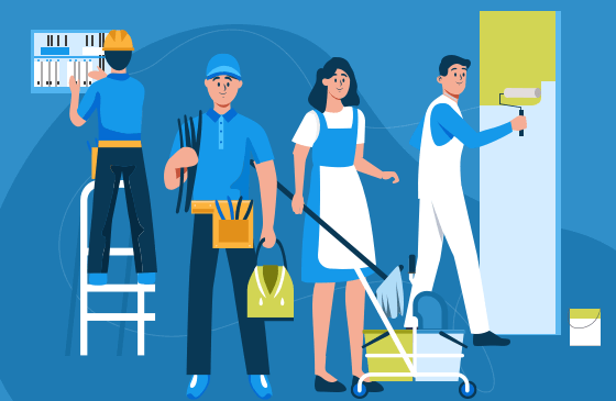 What industries can use job management software