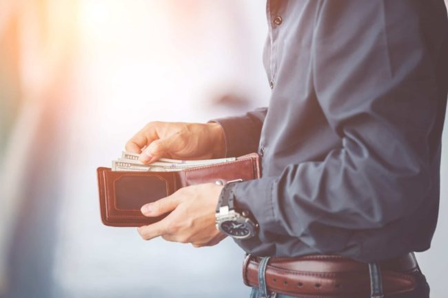 Man,Hands,Holding,Wallet,empty,Wallet